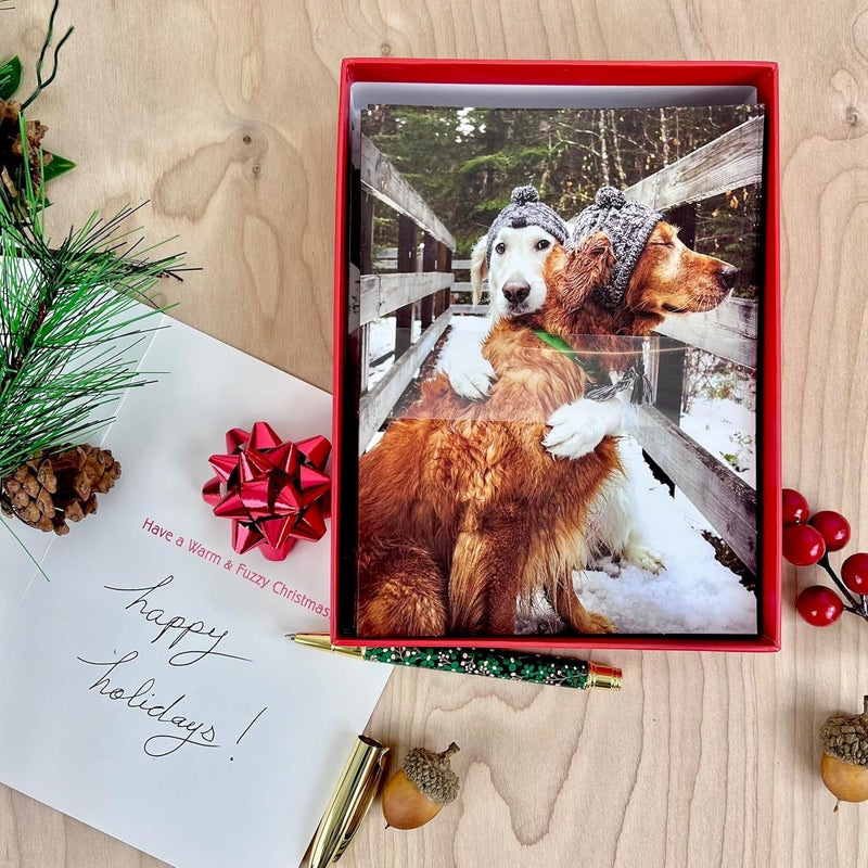 Galison Puppy Love – Notecard Set Featuring Adorable Holiday Dogs 20 Cards And 21 Envelopes - Image 2