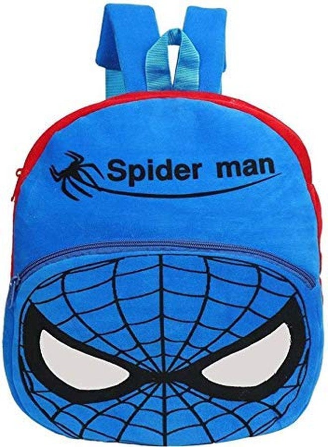 Black Hill Cute Kids Backpack Toddler Bag Plush Animal Cartoon Mini Travel Bag for Baby Girl Boy 1-6 Years (Blue-Spider) - Image 1