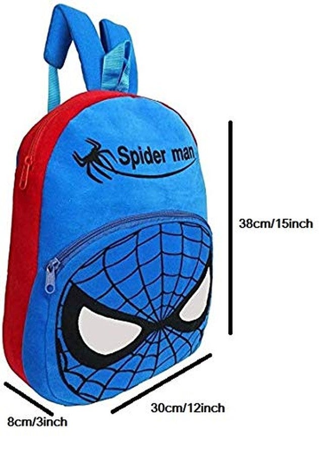 Black Hill Cute Kids Backpack Toddler Bag Plush Animal Cartoon Mini Travel Bag for Baby Girl Boy 1-6 Years (Blue-Spider) - Image 4