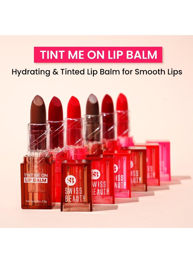 Swiss Beauty Tint Me On Lip Balm | Moisturises lips | Tinted Lip Balm | Shade - Mauve Muffin, 3.5gm - Image 2