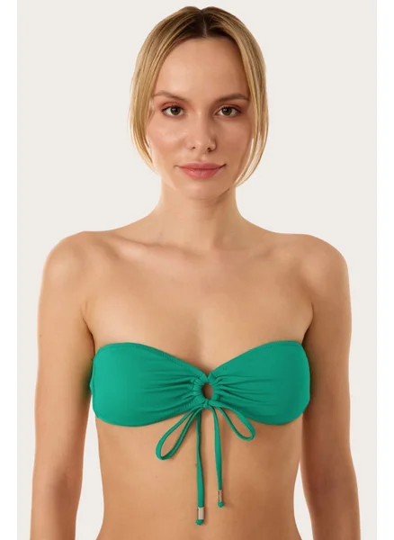 Ayyıldız 63567 Nile Green Strapless Bikini Top