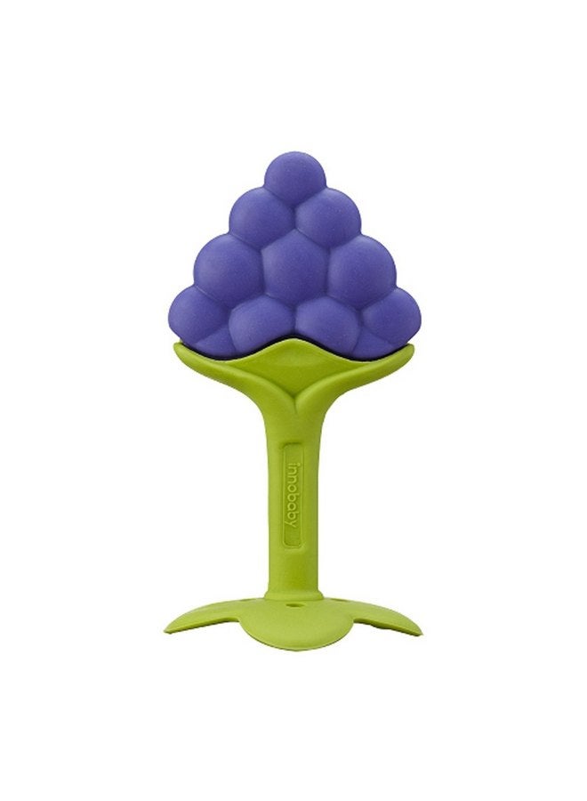 Innobaby Award Winning Original Teethin’ Smart EZ Grip Fruit Teether by Innobaby - Sore Gum Relief for Front Teeth & Molars with BPA Free Teether Sensory Toy for Babies & Toddlers - Apple/Grape/Berry - Image 2