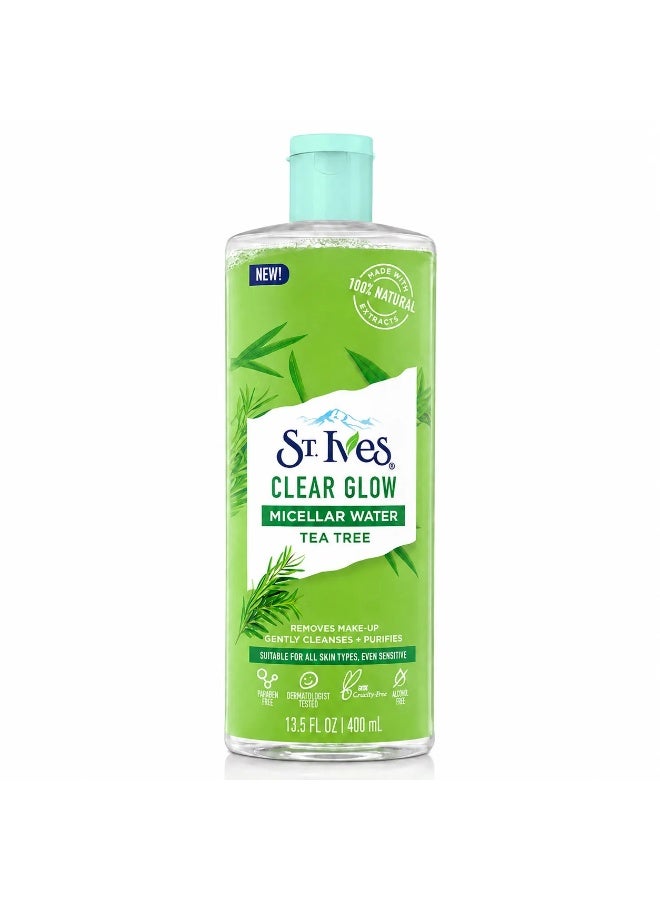 St. lves St. Ives Clear Glow Micellar Water with Tea Tree Extract, 400ml - Image 1
