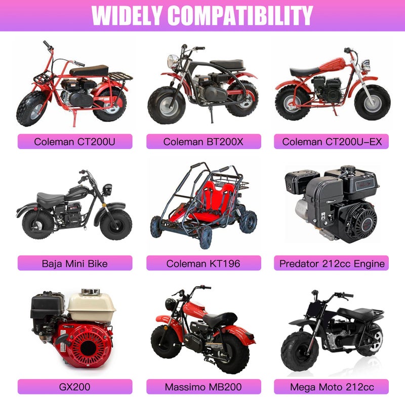 CILOYU PWK 28mm Carburetor Carb Kit Replacement for Predator 212 224 196cc Coleman CT200U-EX CT200U BT200X Mini Bike Baja Warrior MB200 KT196 GX160 6.5hp Engine Powersports Parts - Image 2