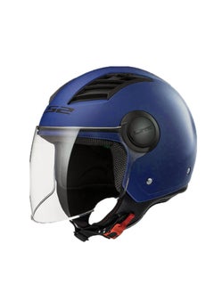 LS2 HELMET OF562 Airflow HALF Face Helmet - Color: Black Matt Blue - pzsku/Z9098385619A172EB1038Z/45/_/1737288022/33fd9b80-6691-43ff-a08e-ccfbf9bf8b73