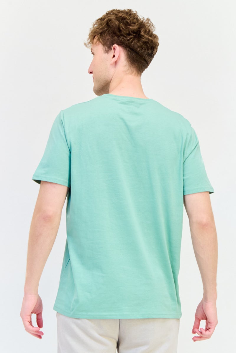 RBX Men Sportswear Fit Short Sleeve Outdoor T-Shirt, Cameo Green  - Image 3