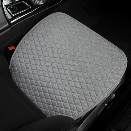 BROGBUS Universal Fits Grey Car Seat Cover Mat for 90% Vehicle, SUV, Car, Sedan Bottom Seat Covers (Pack of 1 Rear Bench Cover) (Only Front Seat Mat) - Image 1