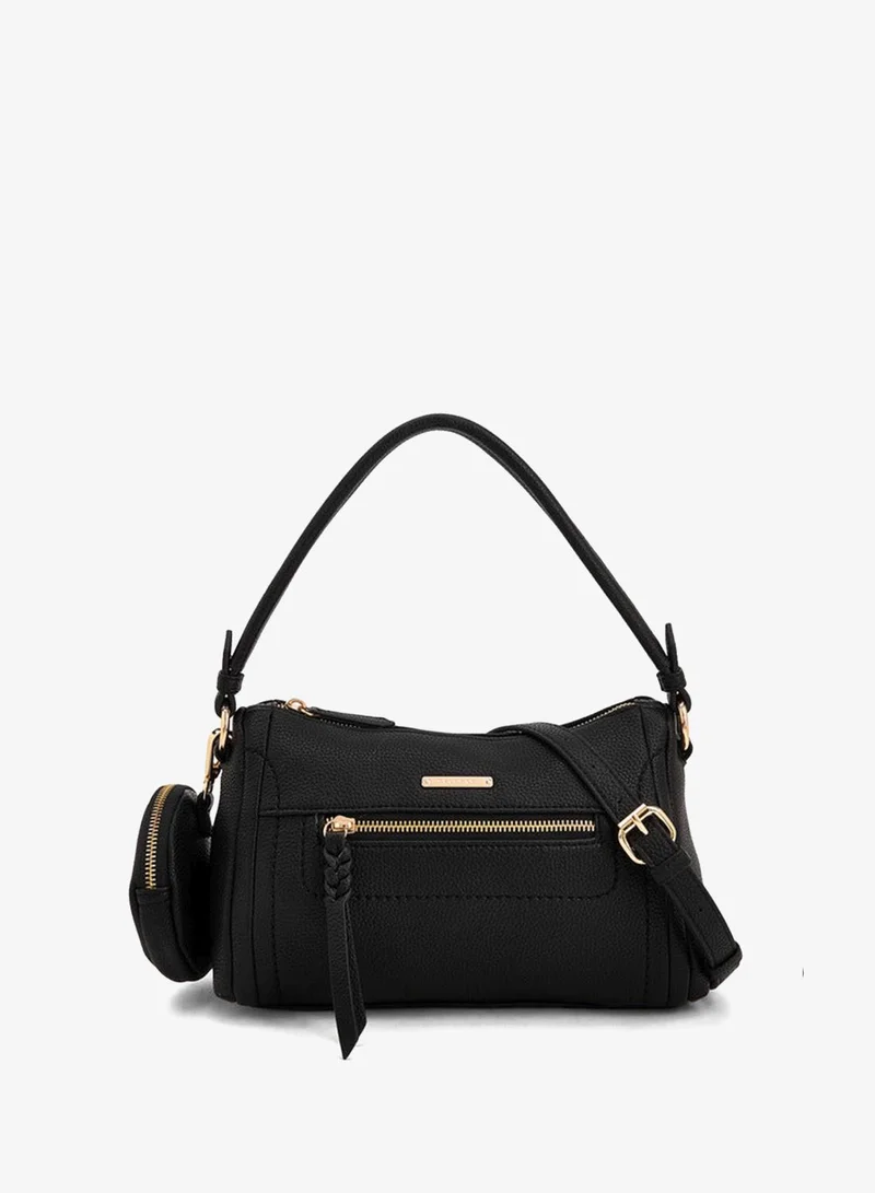 سيليست Textured Shoulder Bag With Pouch