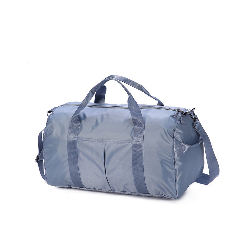 Portable travel bag large capacity wet and dry separation portable fitness bag shoulder crossbody luggage storage bag factory wholesale Black - Image 3
