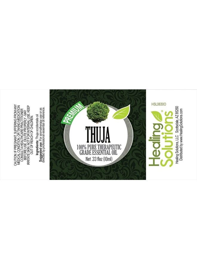 Healing Solutions 10ml Oils - Thuja Essential Oil - 0.33 Fluid Ounces - Image 3