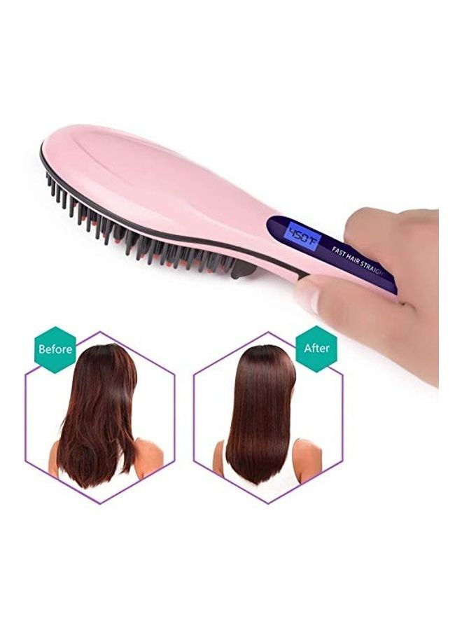 NIBEMINENT 3 in 1 Electric Hair Brush Pink - Image 3