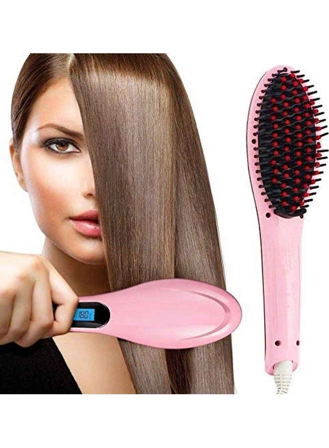 NIBEMINENT 3 in 1 Electric Hair Brush Pink - Image 1