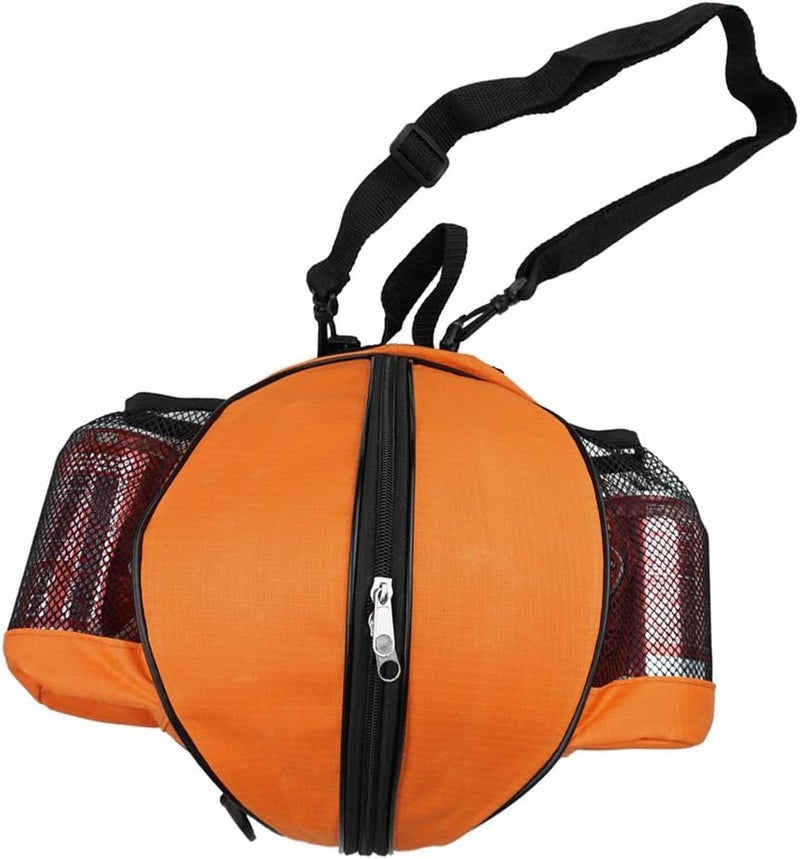 FoRapid Size 7 (29.5") Basketball Bag Soccer Ball Football Volleyball Softball Sports Ball Bag Holder Carrier+Adjustable Shoulder Strap 2 Side Mesh Pockets f/Water Bottle Towel Sports Shoes - Image 1