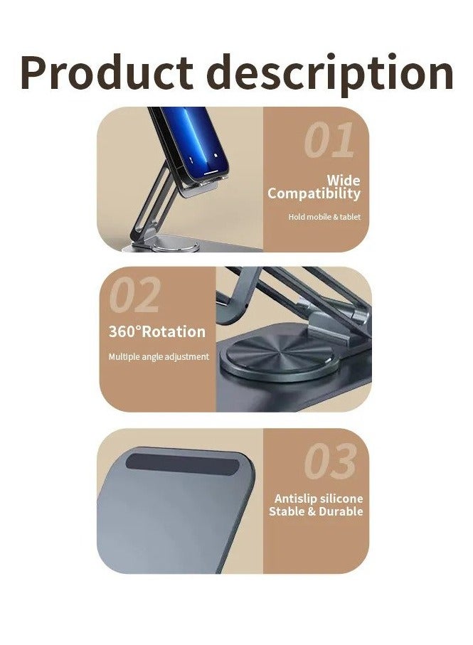 Jmary Jmary MK60 Rotating Stable and Antiskid wide compatibility foldable Desktop Holder For Mobile and Tablet - Image 4