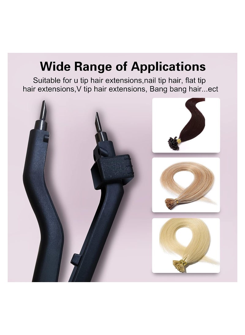 Estelle - Hair Connect Tool Mini Portable Intelligent Hair Extension Connector 100~220℃ Temperature Controllable Home Household Hair Connector - Image 1