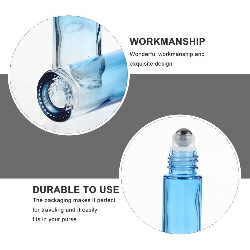20 pcs Convenient Sub Bottles Storage Roller Bottles Glass Bottles - Image 2