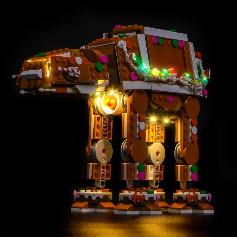Hilighting Upgraded Led Light Kit Compatible with Lego Star Wars Gingerbread atat Walker Building Set Lights Decoration Compatible with Lego 40806 Model Not Included - Image 3