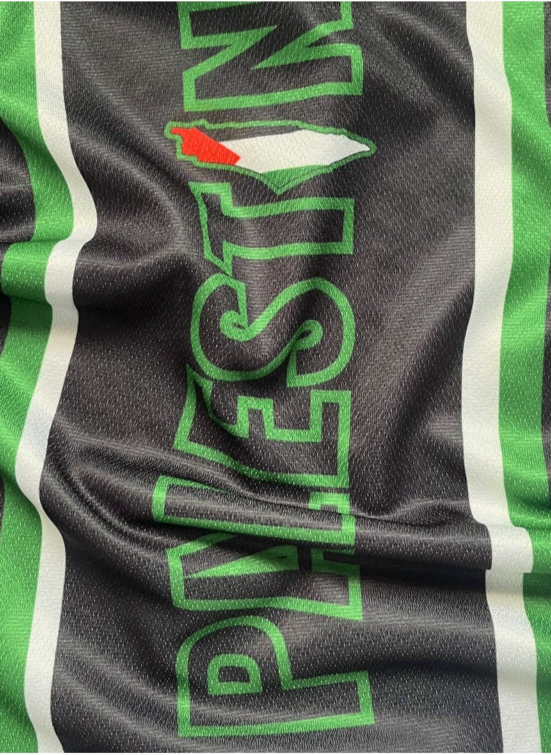 VIGA Palestine Black Soccer T-shirt  - Image 4