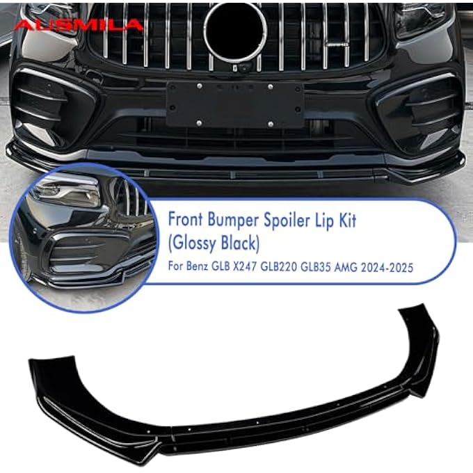 AUSMILA طقم شفة موزع الصدام الأمامي لمرسيدس بنز GLB X247 2024+ GLB220 GLB35 AMG - Image 5