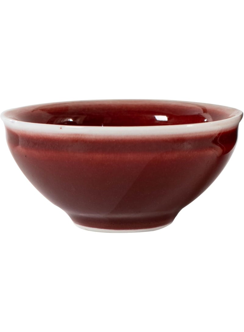 GOLD MANTIS Elegant Lang Kiln Red Ceramic Tea Cup – 3.3 oz High-Temperature Porcelain for All Occasions, Dishwasher & Microwave Safe, Ideal for Green & Black Tea - Image 1