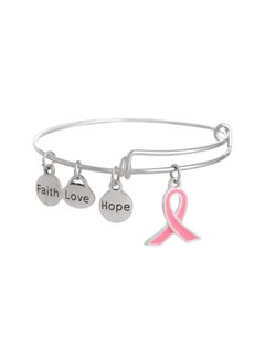 WYBOT Alloy Charms Metal Ribbon Pendant Jewelry Making Accessories for Girls Lady 20pcs (Pink)  - Image 4