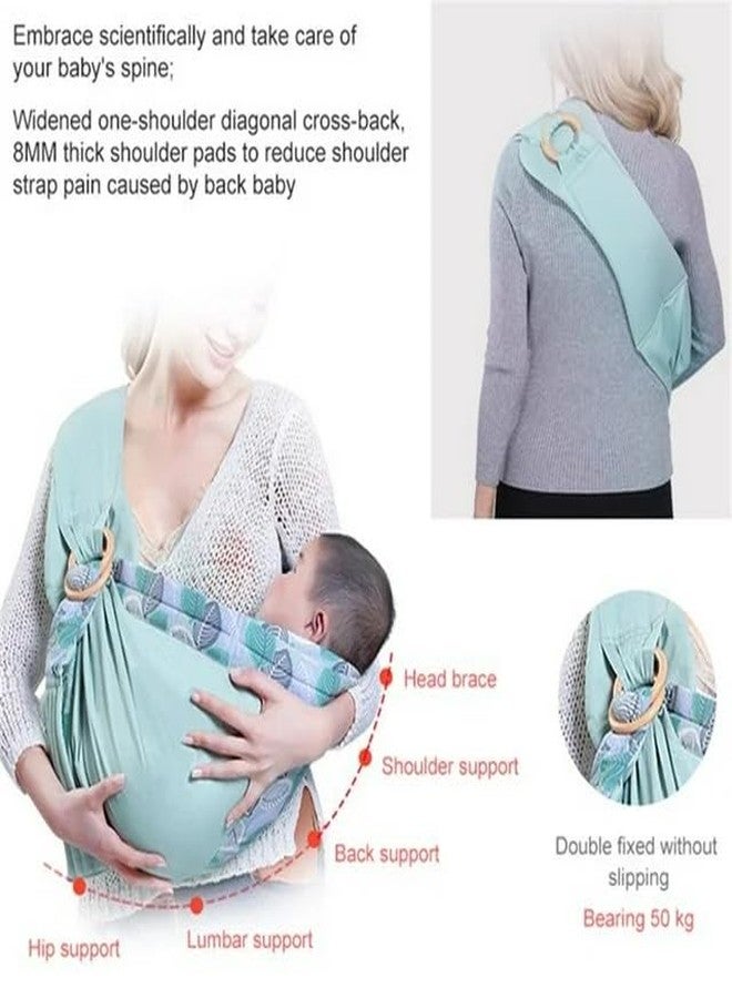 LEVGRY Baby Sling, Baby Wrap Carrier, Natural Cotton Baby Sling, Adjustable Breastfeeding Cover Cotton, Suitable for Newborns to 15Kg, Infants and Toddlers, Soft and Comfortable, Ideal Gift - Image 4