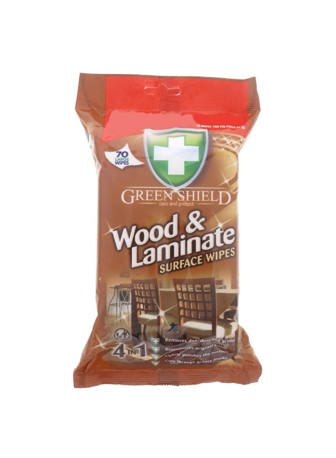 Wood And Laminate Surface Wipes 70pcs