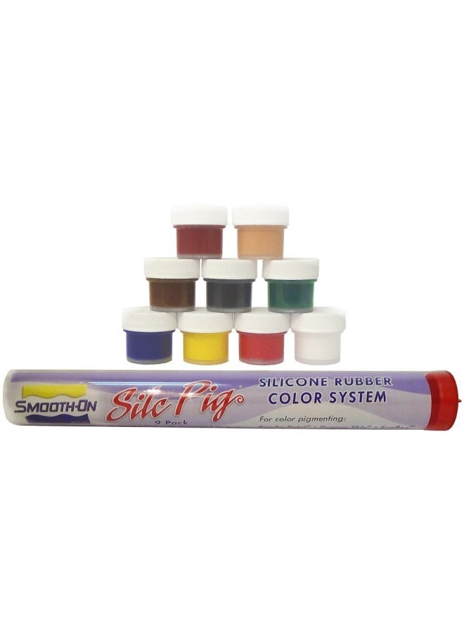 Smooth-On Silc-Pig Silicone Pigment 9-Pack Color Sampler 