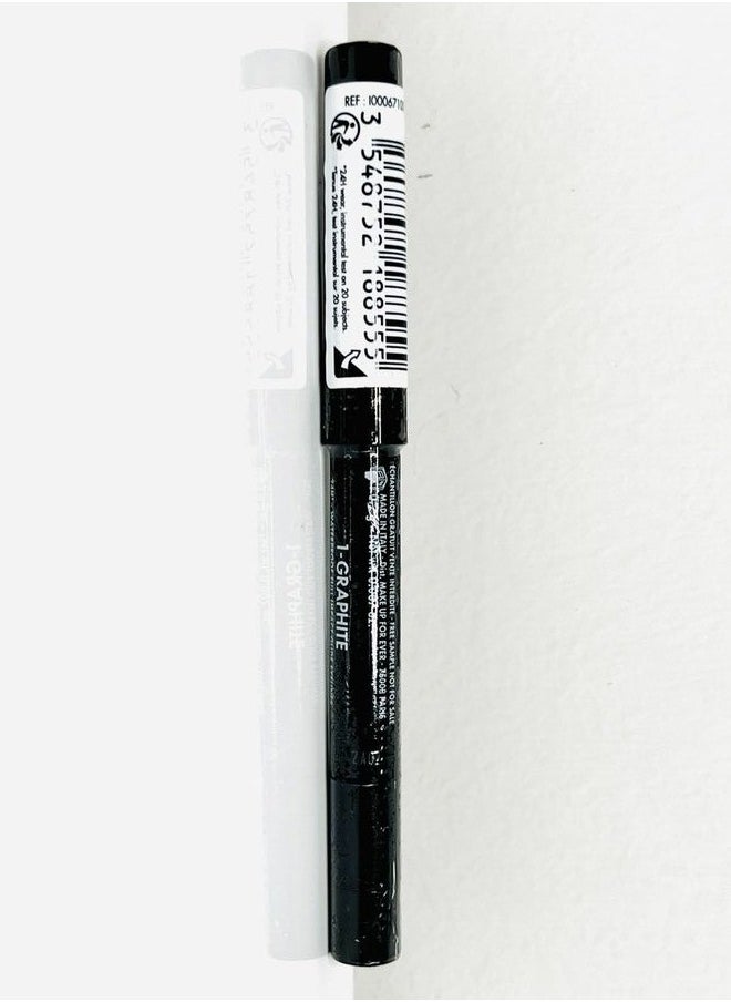 MAKE UP FOR EVER - MAKE UP FOR EVER Aqua Resist Color Pencil waterproof Glide Eyeliner 1-Graphite 0.2g - Image 1