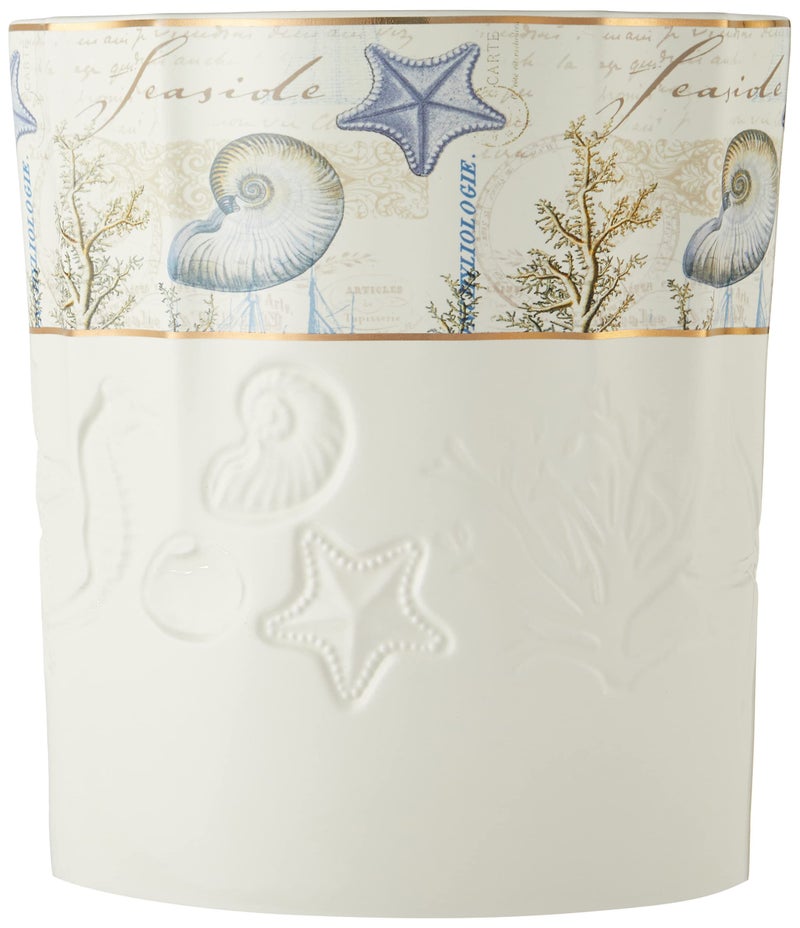 Avanti Linens - Waste Basket, Guest Bathroom Essentials, Nautical Home Decor (Antigua Collection) - Image 3