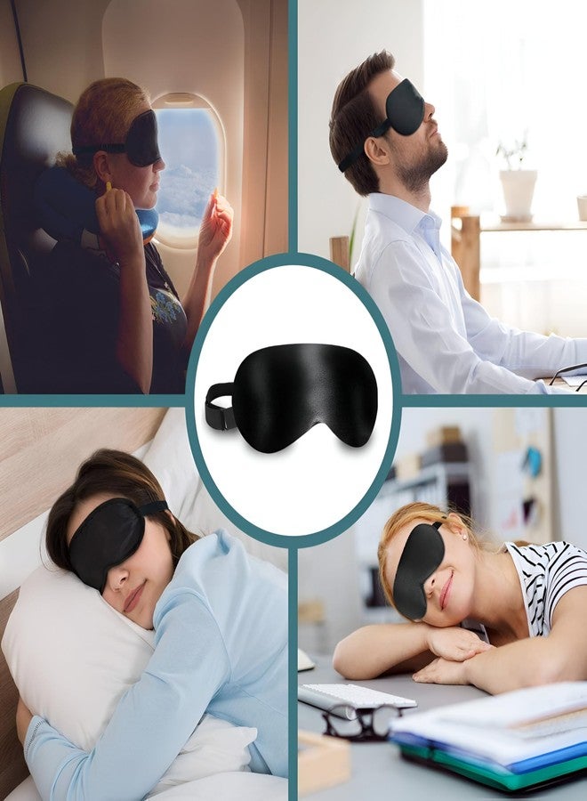 eyurva Cooling Gel Relaxing Eye Sleep Mask For Dark Circles, Dry Eyes, Cooling Eyes, Pain Relief, Redness, Eye Patches, Sleeping Cool Pad Suitable For All Family Members Sleeping Mask (Black Gel) - Image 4
