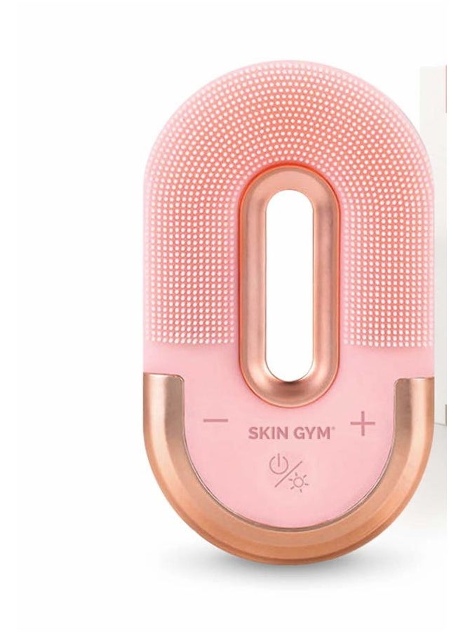 SKIN GYM Skin Gym Vibrating Facial Cleansing Brush - Soft Silicone Scrubber, Face Massager, Exfoliator and Anti-Aging Skin Care Beauty Tool  - Image 1