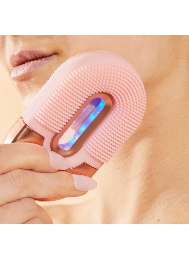 SKIN GYM Skin Gym Vibrating Facial Cleansing Brush - Soft Silicone Scrubber, Face Massager, Exfoliator and Anti-Aging Skin Care Beauty Tool  - Image 3