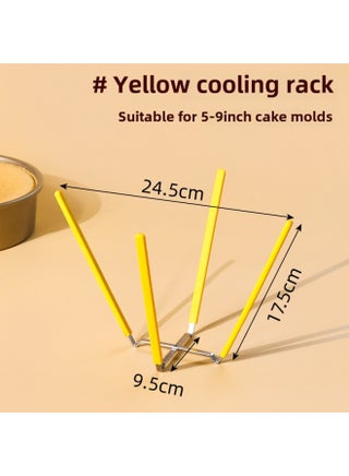Qifeng Cake Embryo Cooling Rack 6 Inch Upside Down Put Cold Net Bracket Baking 8 Inch Mold Support Four Claw Rack Wholesale-Specifications:1 Yellow Four-claw Cooling Rack - pzsku/Z909942E0A4C4C020B38FZ/45/1746209713/f7322d85-58d8-4bfa-8323-e2304d5c8b3a
