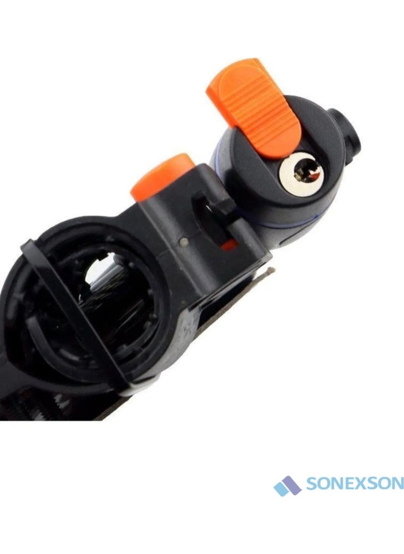 SONEX - Keyed Steel Lock Bicycle Motorcycle Security Lock Baby Carriage 80 cm - Image 1