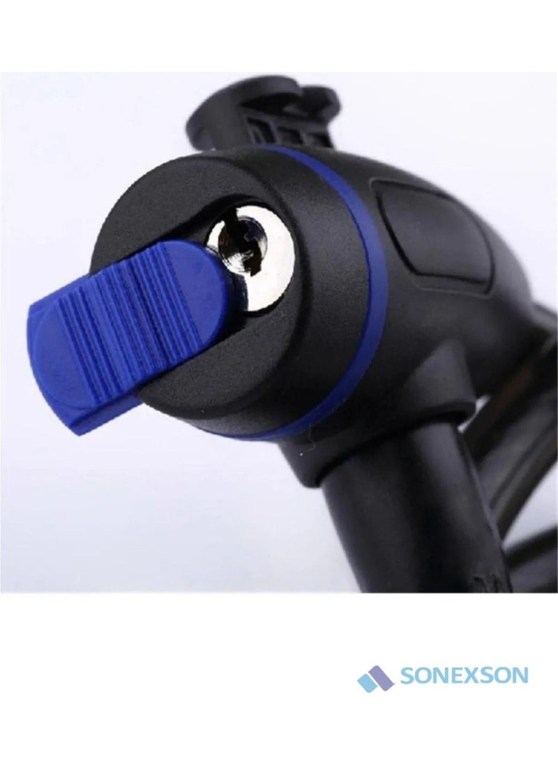 SONEX - Keyed Steel Lock Bicycle Motorcycle Security Lock Baby Carriage 80 cm - Image 1