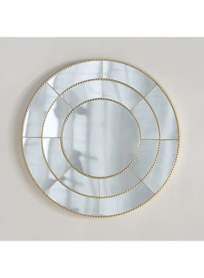 Home Box Brecklyn Round Decorative Mirror 40 x 40 x 1.8 cm