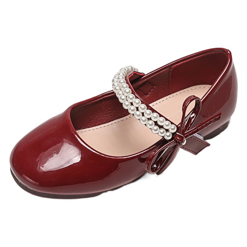 Girls'' Soft-Soled Princess Shoes 2026 Spring, Autumn, and Summer New Children''s Leather Shoes Korean Style Baby Flat Shoes - Image 2