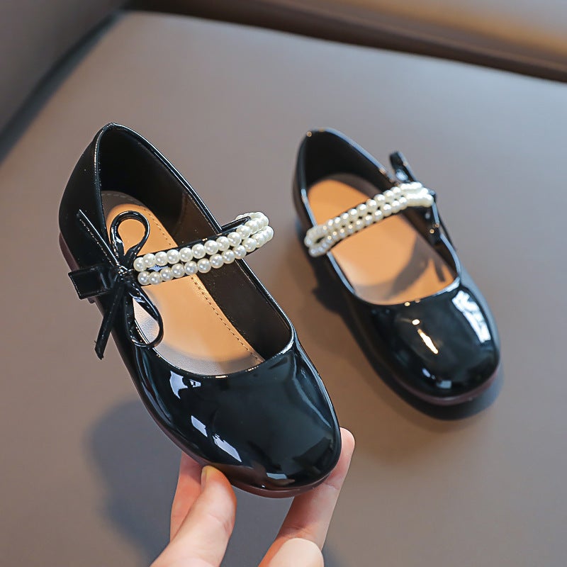 Girls'' Soft-Soled Princess Shoes 2026 Spring, Autumn, and Summer New Children''s Leather Shoes Korean Style Baby Flat Shoes - Image 4