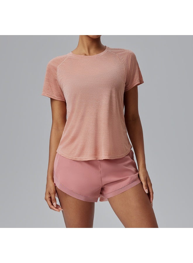 Mesh Patchwork Women Yoga Shirts Short Sleeve Breathable Fitness Gym Blouse Running Sportswear Tees Clothing Ropa Deportiva  - Image 1