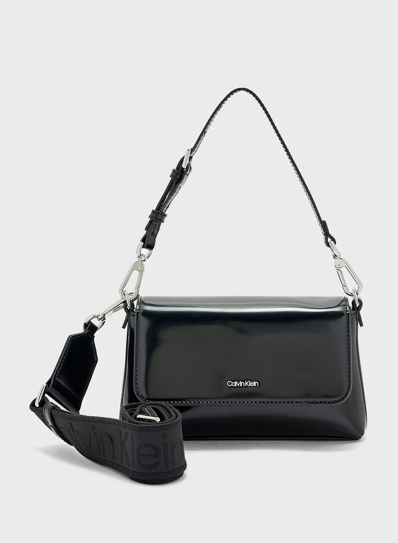 CALVIN KLEIN Must Double Strap Detailed  Crossbody