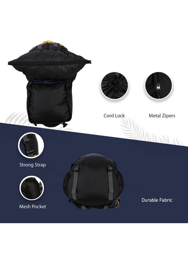 Impulse Impulse Loops Rucksack bags 75 litres travel bag for men tourist bag for travel backpack for hiking trekking Bag for men camping with 1 year Warranty(Blue)  - Image 4