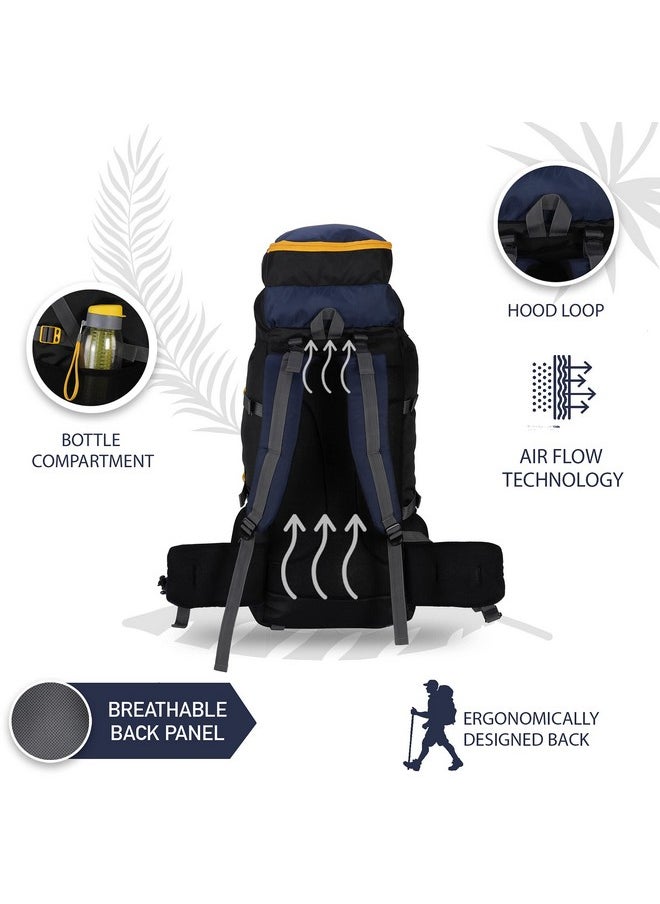 Impulse Impulse Loops Rucksack bags 75 litres travel bag for men tourist bag for travel backpack for hiking trekking Bag for men camping with 1 year Warranty(Blue)  - Image 5