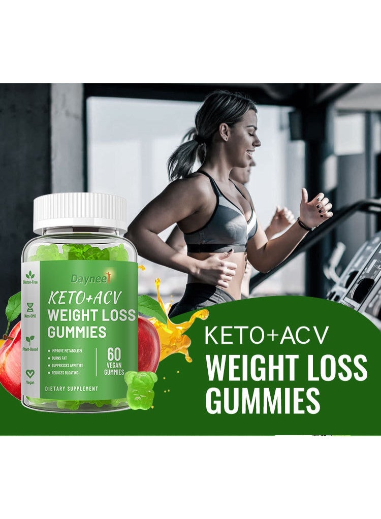 Daynee Keto+acv Gummies Sugar Free Good For Burning Fat Improving Metabolism Reducing Bloating 60 Vegan Gummies Wins Town  - Image 5