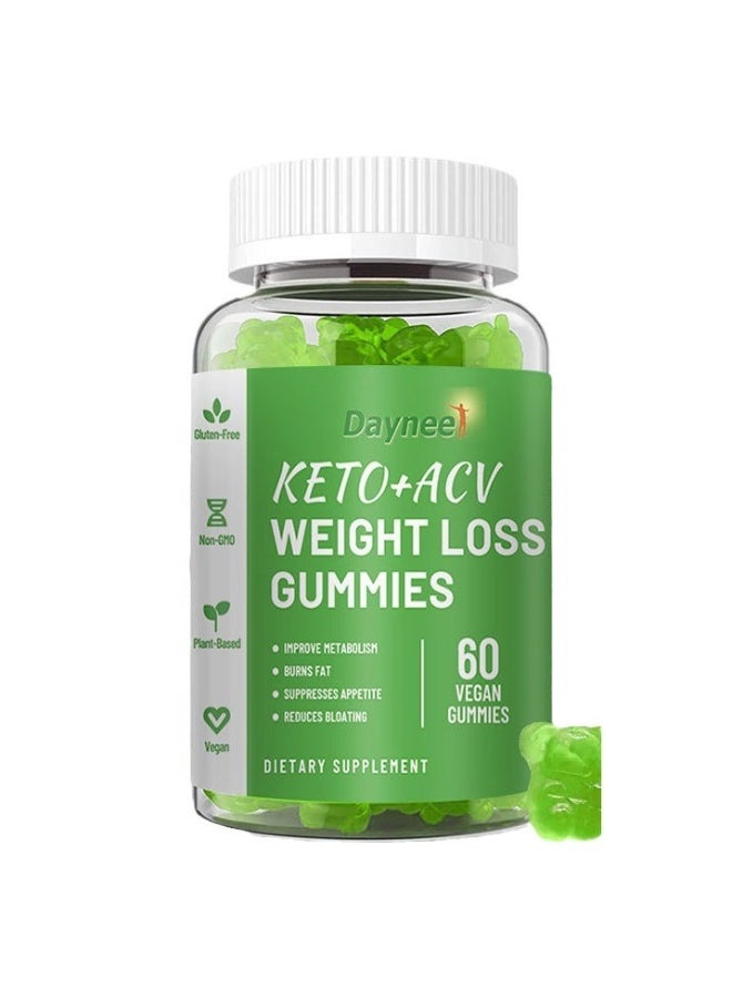 Daynee Keto+acv Gummies Sugar Free Good For Burning Fat Improving Metabolism Reducing Bloating 60 Vegan Gummies Wins Town  - Image 4