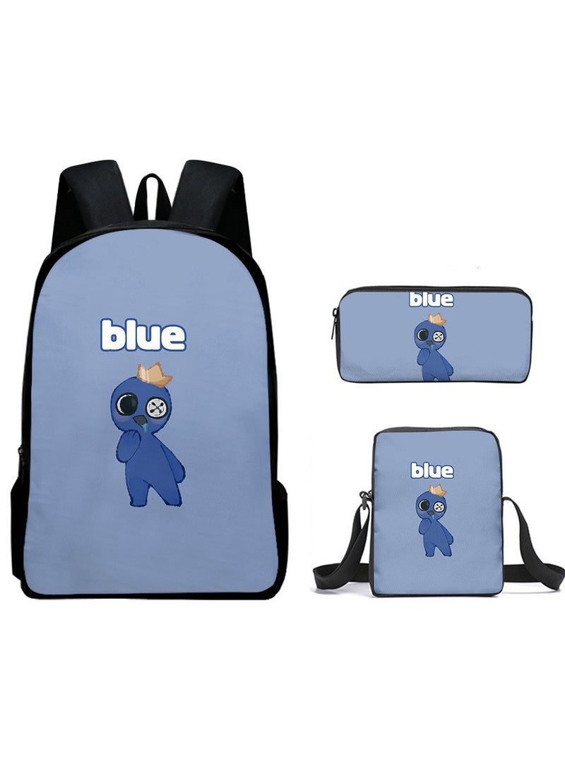 Generic - Cartoon anime backpack for primary and secondary school students, large capacity casual lightweight backpack, cartoon shoulder bag, pencil case, pencil case, and pencil case - Image 1