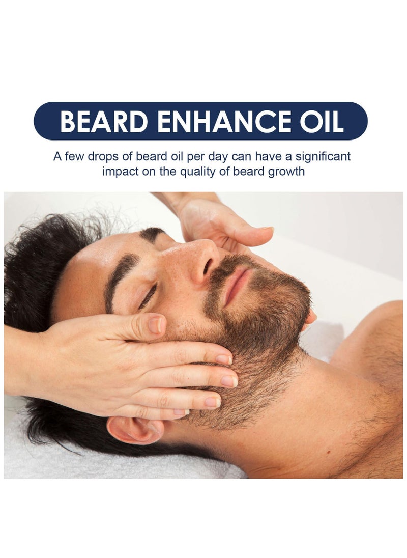 ZLH HITY Beard Growth Kit, Natural Hair Growth Serum for Men with Patchy Facial Growth, Stimulate, Promote Hair Regrowth (2in1)  - Image 5