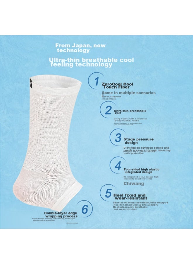 DM D&m Sports Ankle Brace, Breathable Sprain Protection, Basketball Joint Support, Soccer Ankle Guard, Single Piece - Image 4