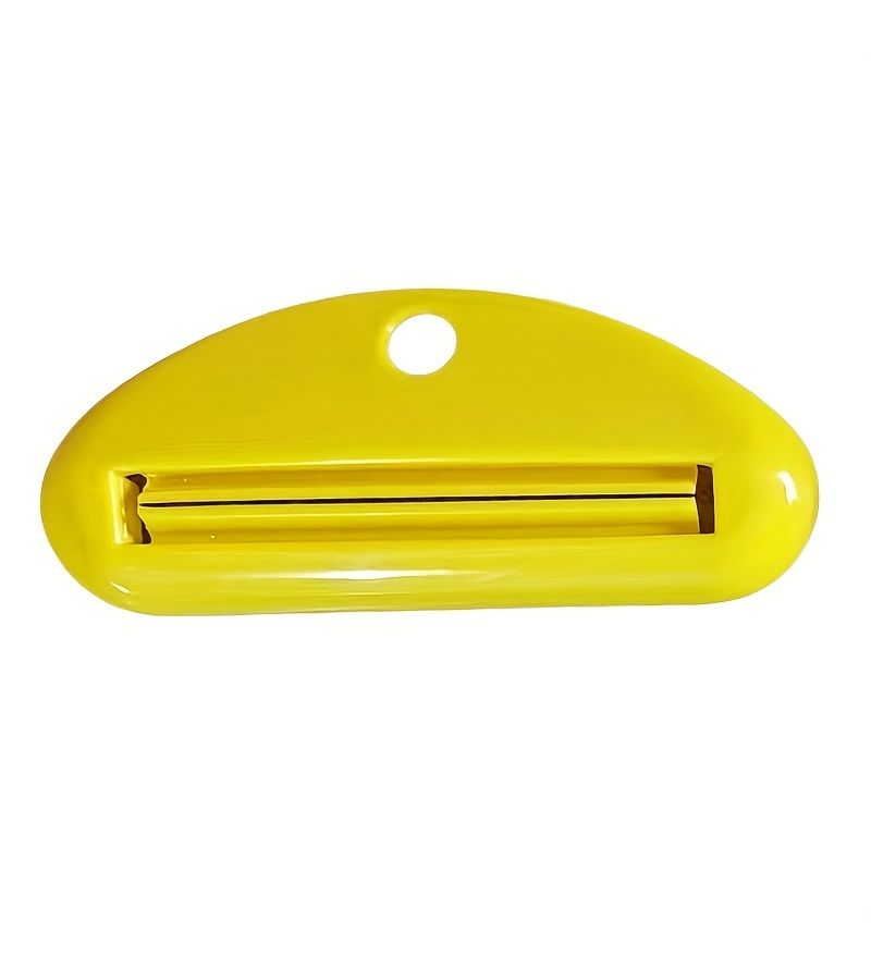 Set Of 4 One Button Manual Toothpaste Dispensers For Touch Free Hygiene Plastic - Image 3