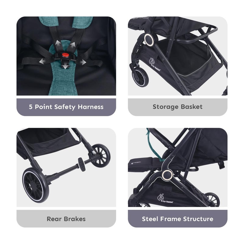 R for Rabbit Pocket Air Stroller - Portable Travel Stroller - Image 5
